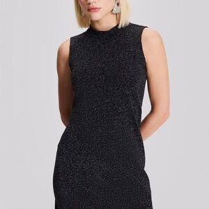 5 Twelve Sparkling Black Sleeveless Dress